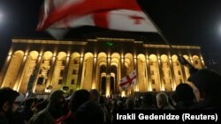 Վրաստան - Բողոքի ցույցը խորհրդարանի շենքի դիմաց, 9-10-ը մարտի, 2023թ.