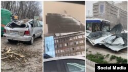 Бишкекте болгон шамалдын кесепети.