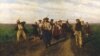 Селяни йдуть на заробітки, картина Миколи Кузнецова, 1882 рік