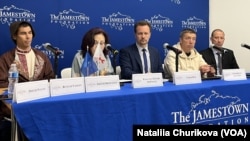 Учасники Форуму вільних держав Постросії у Jamestown Foundation. Вашингтон, 16 квітня 2024 року