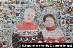 Дөөлөтбек Сапаралиев жана жубайы Айке.