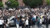 Armenia - Antigovernment protesters gather at Republic Square in Yerevan, May 30, 2024.