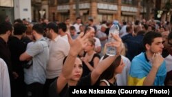 Протест у Батумі проти прибуття круїзного лайнера Astoria Grande з росіянами, Грузія, 31 липня 2023 року