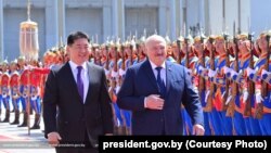 Ուխնաագիյն Խուրելսուխը և Ալեքսանդր Լքւկաշենկոն, Ուլան Բատոր, 3 հունիսի, 2024թ.