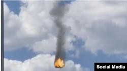 «Чотири повітряні судна могли впасти в Брянській області сьогодні. За нашою інформацією, це два вертольоти і два штурмовики, які поверталися з бойового завдання і потрапили під точковий обстріл», – Baza