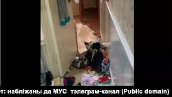 Разгромленая кватэра актывіста анархісцкага руху Рамана Халілава