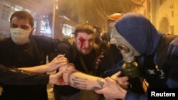 عکس‌هایی از سرکوب معترضان در بزرگ‌ترین تظاهرات اخیر در گرجستان