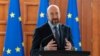 Moldova - European Council President Charles Michel speaks during a news conference in Chisinau, March 28, 2023.