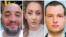 Three members of the group -- Bizer Dzhambazov (left), Katrin Ivanova (center), and Orlin Rusev -- have also been accused of possessing false documents.