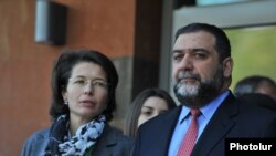 Ռուբեն Վարդանյանը կնոջ՝ Վերոնիկա Զոնաբենդի հետ, արխիվ