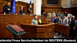 President Volodymyr Zelenskiy signed all three bils into law after approval in the Verkhovna Rada. (file photo)