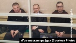 Музыкі гурту Tor Band на лаве падсудных у гомельскім судзе. 31 кастрычніка 2023 году