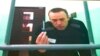 Russian opposition leader Aleksei Navalny appears via video link during a hearing at the Russian Supreme Court in Moscow on June 22.d