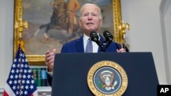 ԱՄՆ նախագահ Ջո Բայդենը հայտարարությամբ է հանդես գալիս Սպիտակ տանը, Վաշինգտոն, 1-ը հոկտեմբերի, 2023թ․