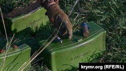 Расейскія супрацьпяхотныя міны МОН-90. Ілюстрацыйнае фота