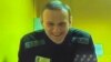 Aleksei Navalny appears on screen via video link during a preliminary hearing in a new case against him on accusations of various extremism-related charges at the Moscow City Court in Moscow on May 31.