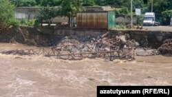 Հետիոտնային կամուրջը՝ փլուզումից հետո, 11-ը հունիսի, 2024թ․