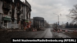 У центрі міста Бахмуту Донецької області, 25 лютого 2023 року