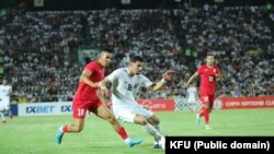 Кыргызстан менен Ооганстан командаларынын Улуттар кубогундагы беттеши. 2023-жылдын 10-июну.