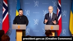 Վլադիմիր Զելենսկին և Յոնաս Գար Ստյորեն, Օսլօ, 13 դեկտեմբերի, 2023թ.