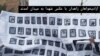 Zahedanda həlak olmuş etirazçıların fotoları olan plakat