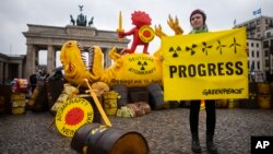 Атомдук электр станцияларынын жабылышын жактаган акция, Берлин, 15-апрель, 2023-жыл.