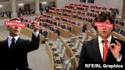 Бидзина Иванишвили и Ираклий Кобахидзе (коллаж)