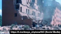 Ймовірне фото удару по базі відпочинку «Нєжеголь», фото із соцмереж