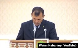 Annaberdiýew 14-nji iýuldaky mejlisde hasabat bilen çykyş edýär