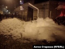 Разгон одного из протестных митингов в Тбилиси