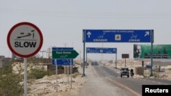 Белужистандын кол салуу болгон Гвадар аймагына алып барган жолдордун бири.