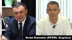 Болотмамбет Жээнбеков жана Өмүрбек Бабанов. Скриншоттор алардын интервьюсунан жана видео билдирүүлөрүнөн алынды.