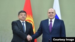 Акылбек Жапаров менен Михаил Мишустин.