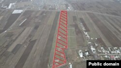 М. У. Днын Чүй облусундагы жер тилкелеринин бир бөлүгү. УКМК тараткан сүрөт.