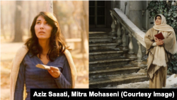 پروانه معصومی و بیتا فرهی در دو نما از فیلم‌های «کلاغ» و «بانو»