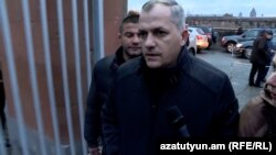 Armenia- Samvel Shahramanian talks to journalists in Yerevan, January 5, 2024.