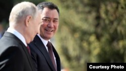 Орусиянын президенти Владимир Путин менен Кыргызстандын лидери Садыр Жапаров, 12-октябрь, 2023-жыл