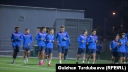 Кыргызстандын футбол боюнча улуттук курамасы 20-январда оюн алдындагы машыгуусун өткөрдү.