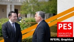 Ираклий Гарибашвили и Виктор Орбан (коллаж)