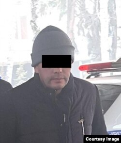 Балыкчы шаарынын ички иштер бөлүмүнүн башчысы Бектур Осмонбаев. ИИМдин сүрөтү.