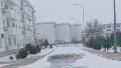 Diňle: Daşoguzda garly howa ýol hadysalaryna, gazyň-toguň kesilmegine sebäp boldy