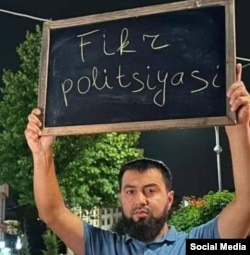 Blogger Olimjon Haydarov was sentenced in 2023 to eight years' imprisonment on insult and extortion charges.