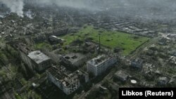 Місто Бахмут на Донеччині – місце найзапекліших боїв Сил оборони України з армією РФ, 26 квітня 2023 року