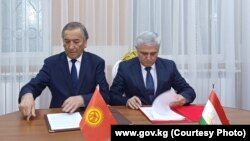 Слева на право: Назирбек Борубаев  и  Ориф Ходжазода 