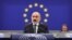 Armenian Prime Minister Nikol Pashinian addresses the European Parliament on October 17. 