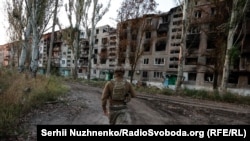 Український військовий у місті Вугледар, Донецька область, 20 вересня 2023 року 