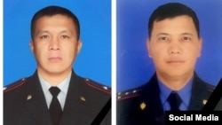 Төө-Ашуудагы кырсыктан кийин каза болгон Дилмурат Шамшиев менен Орозмамат Акуналиев.