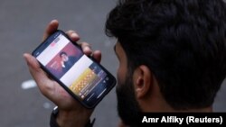 تصویری آرشیوی از یک نطق تلویزیونی حسن نصرالله