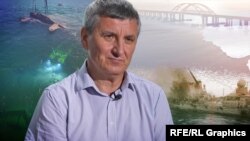 Сергій Воронов, корабель Чорноморського флоту РФ та підводні дослідження. Ілюстративний колаж