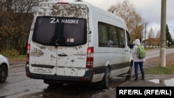 Маршрутка в поселке Айкино, Коми